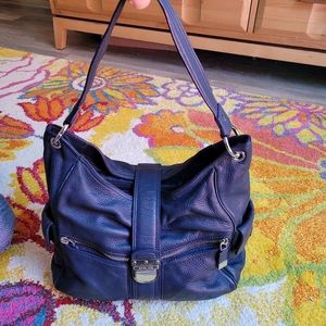 Michael Kors med size navy blue handbag